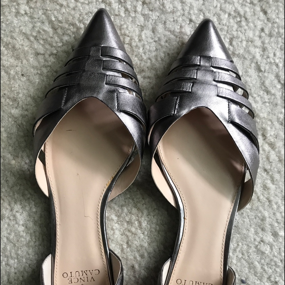 Vince Camuto Metallic Bronze Flats